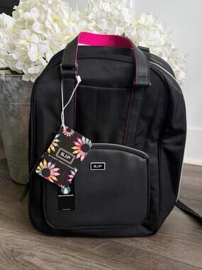 American Tourister x SJP Sarah Jessica Parker RFID Backpack NWT Black Pink
